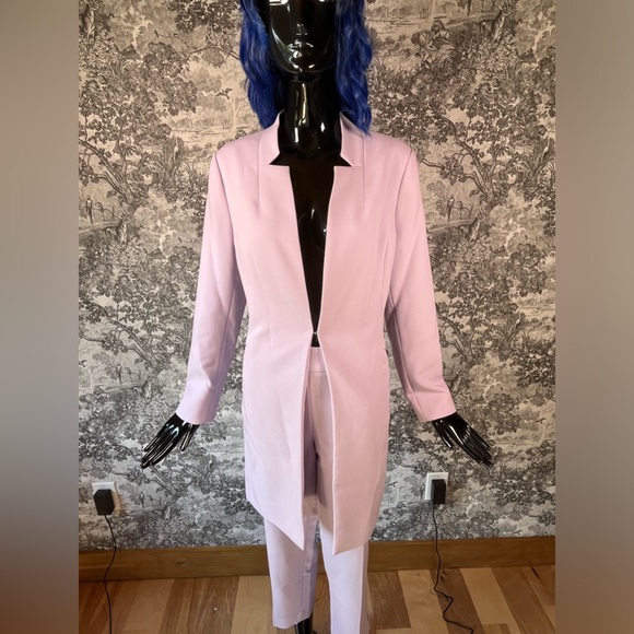 Lilac Longline Blazer Suit - Picture 3 of 13